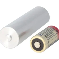 AccuCell Adapter Batterie 2R10 Duplex Stab-Batterie, 2R10R, 3010, 2010, 3,0 Volt 73x21mm max. 1600mAh (Metall)