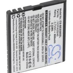 AccuCell Akku passend für Bea-fon SL495, Bea-fon SL595, Bea-fon SL595 Plus, 3,7V, 600mAh