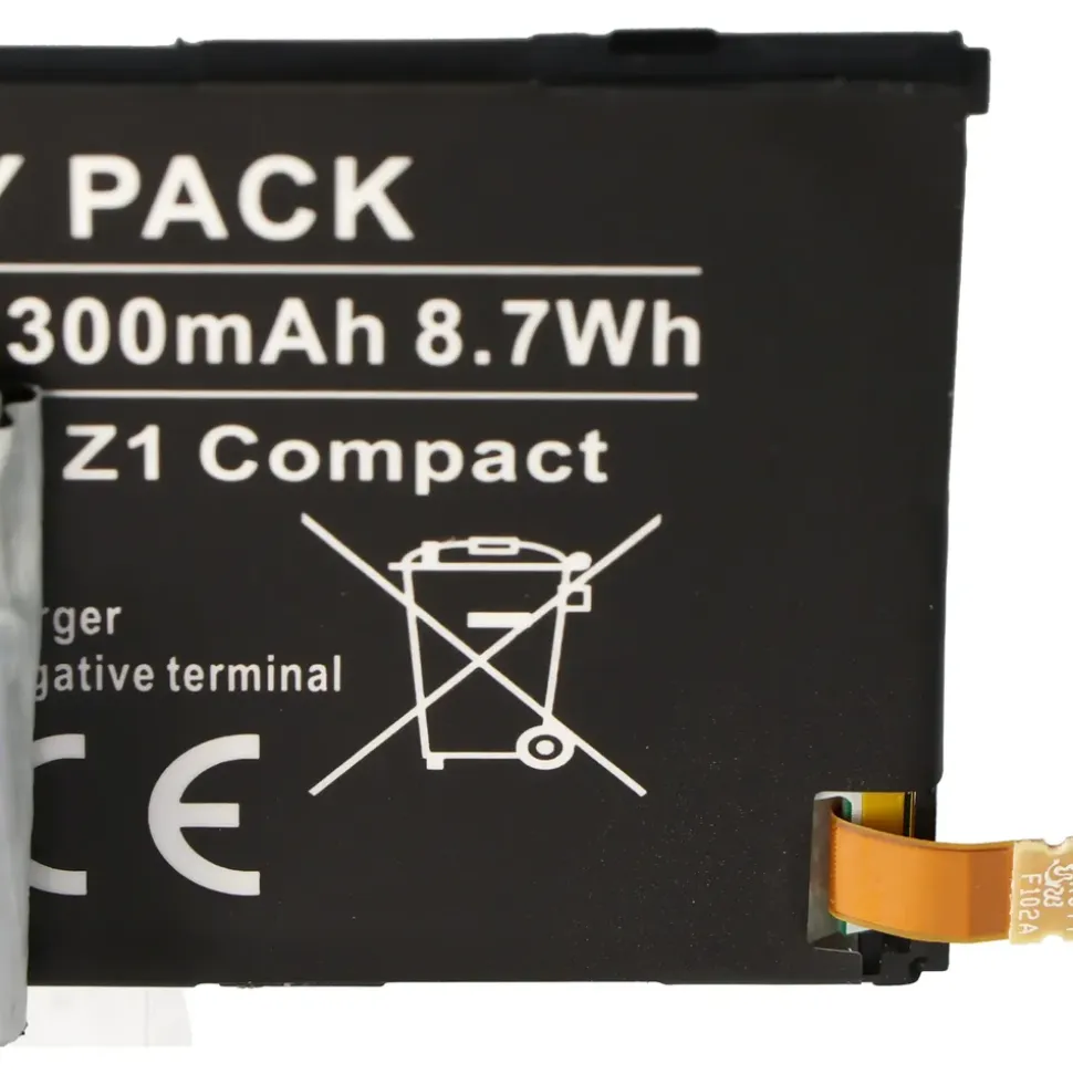 AccuCell Akku passend für den Sony XPERIA Z1 Compact Akku 1274-3419.1, 1ICP4/53/88, LIS1529ERPC