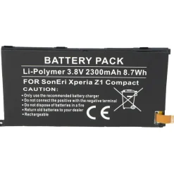 AccuCell Akku passend für den Sony XPERIA Z1 Compact Akku 1274-3419.1, 1ICP4/53/88, LIS1529ERPC