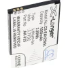 AccuCell Akku passend für Emporia AK-V25, AK-V25 V2.0, Emporia Euphoria, Pure 66,5 x 42,1 x 4,1mm