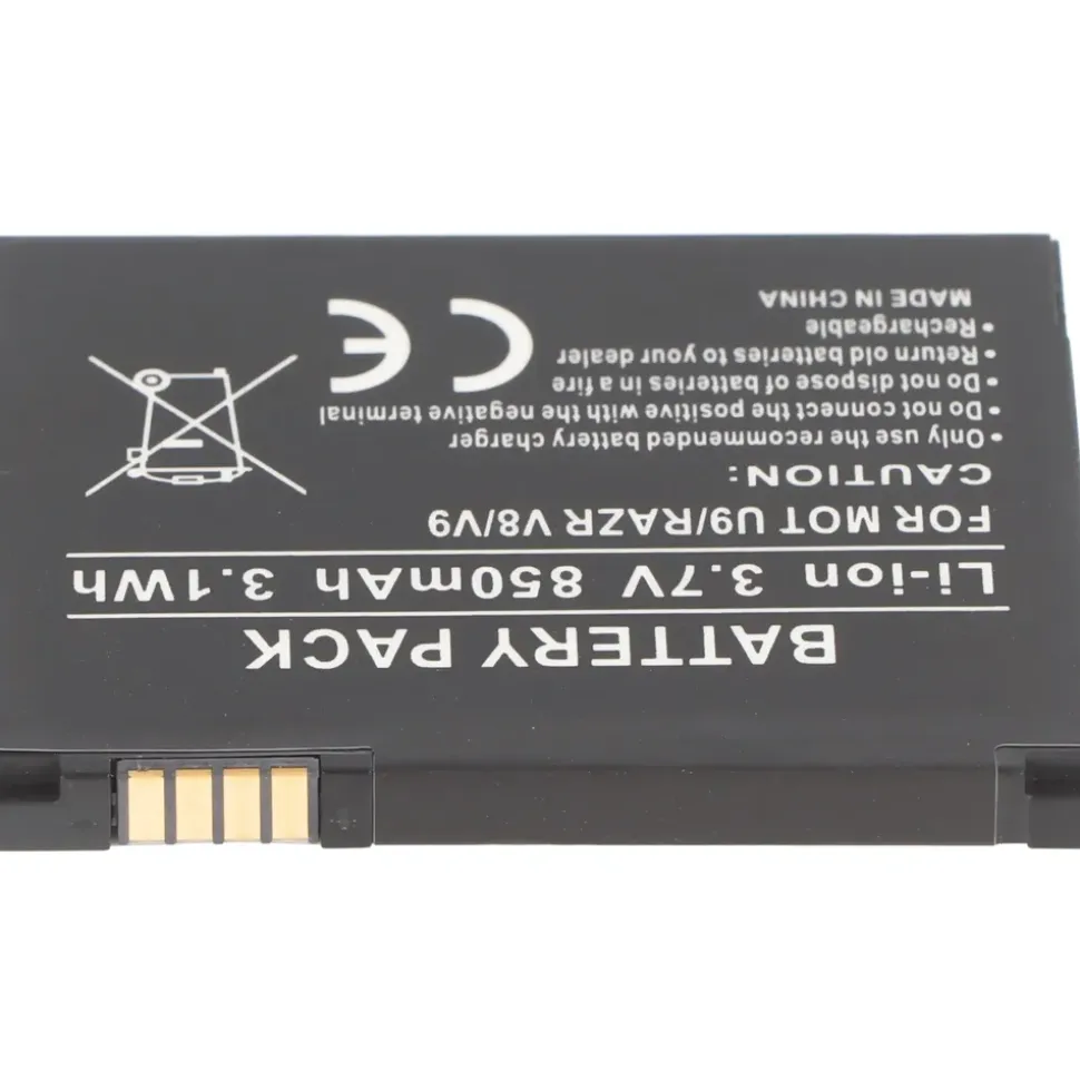 AccuCell Akku passend für Motorola U9, RAZR V8, V9, SNN5805, CFNN7013AA, BX50, BX40