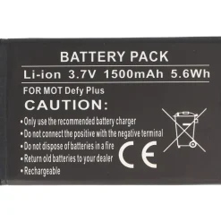 AccuCell Akku passend für Motorola Defy Plus Akku HF5X mit 3,7V und 1500mAh