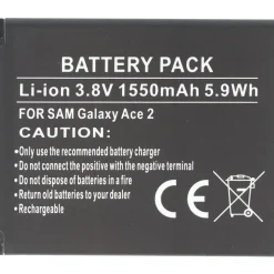 AccuCell Akku passend für Samsung Handy Galaxy Ace 2, Samsung GT-I8160 Akku EB425161LU