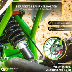 ACTIONBIKES MOTORS Kinder-Crossbike Viper Elektro-Kindermotorrad schwarz (SW)