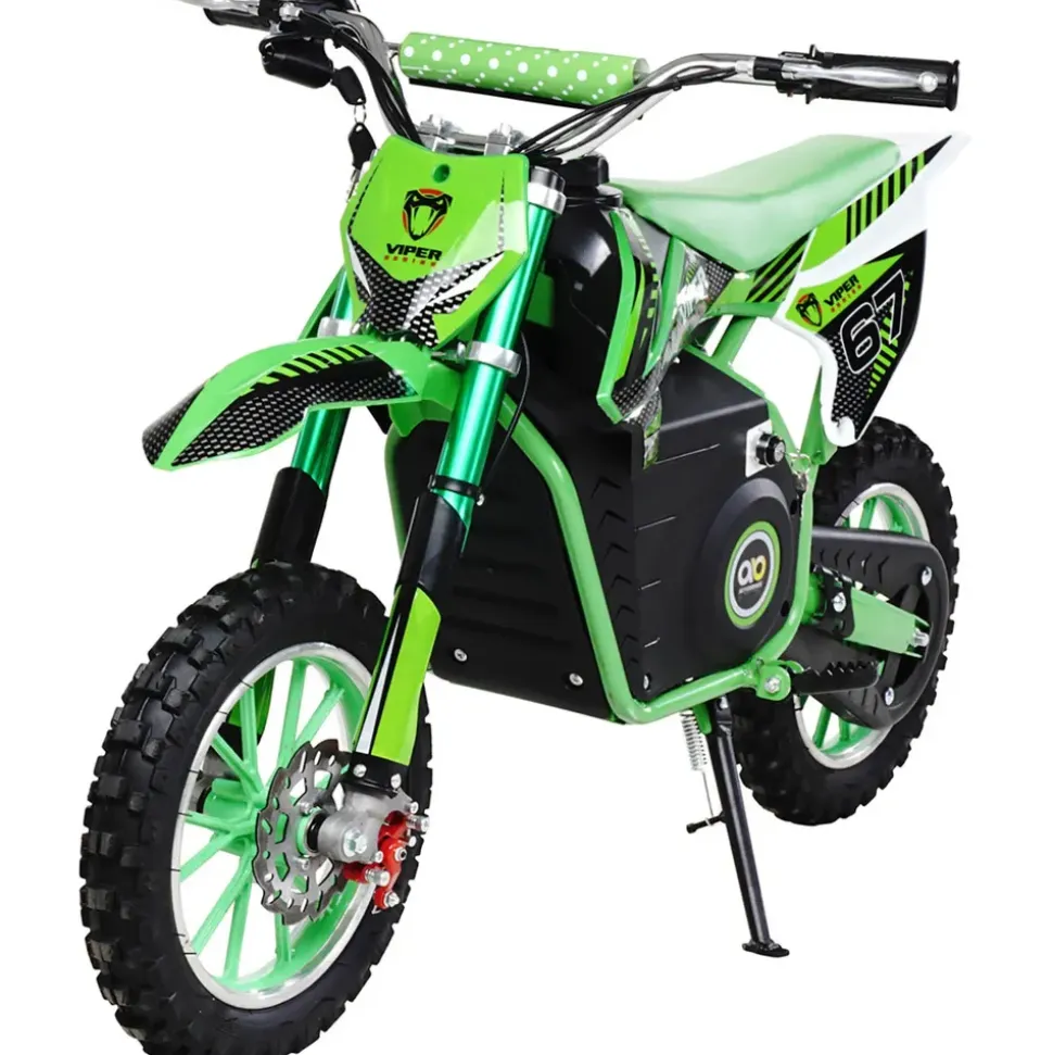 ACTIONBIKES MOTORS Kinder-Crossbike Viper Elektro-Kindermotorrad grün (1000 Watt)