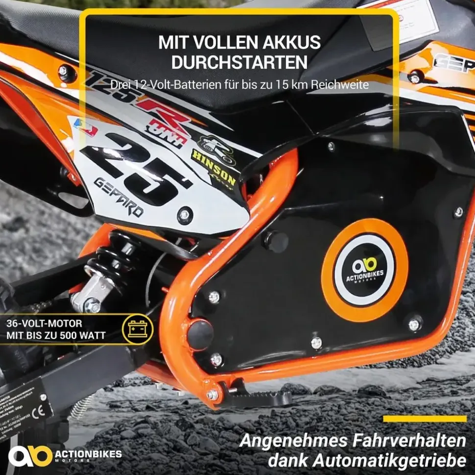 ACTIONBIKES MOTORS Mini Crossbike Gepard orange (PR0018560-04)