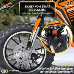 ACTIONBIKES MOTORS Mini Crossbike Gepard orange (PR0018560-04)