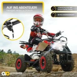 ACTIONBIKES MOTORS Torino Elektro Kinderquad schwarz (1000 Watt)