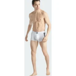 adidas Active Flex Cotton 3 Stripes Boxershorts Schwarz/Weiß XL 2er Pack