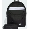 adidas Classic 3-Streifen Horizontal Rucksack Schwarz/Weiß