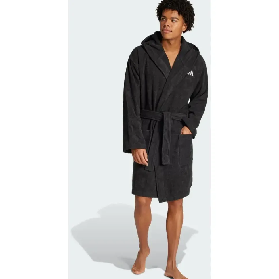 adidas Hooded Bademantel Black XS