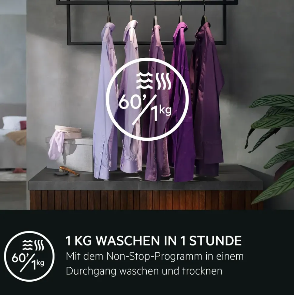 AEG Serie 6000 LWK6A50680 Waschtrockner (8 kg / 4 kg, 1600 U/min)