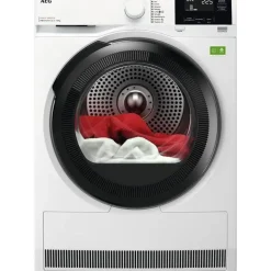 AEG TR8HGBG8B, Freistehend, Frontlader, Wärmepumpe, Weiß, Schwarz, 118 l - Weiß