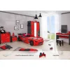 Aileenstore Kinderzimmer komplett Set Autobett Rio 5 teilig Rot