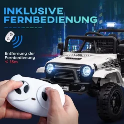 aiyaplay Kinder Elektroauto Geländewagen weiß (1-tlg)