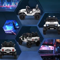 aiyaplay Kinder Elektroauto Geländewagen weiß (1-tlg)