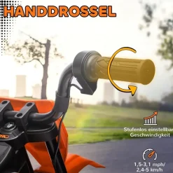 aiyaplay Kinder Elektro-Motorrad 12V orange (1-tlg)