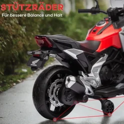 aiyaplay Kinder Elektro-Motorrad 12V rot (1-tlg)