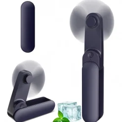 ajgvq Handventilator Mini 3 Stufen 9 Stunden USB Ventilator mit Akku, für Reisen, Büro, Outdoor-Kühlung