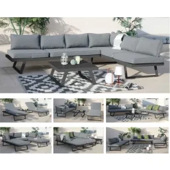 ALEOS. Cancun Loungeset grau