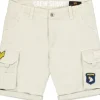 Alpha Industries Herren Crew Patch Shorts, Stone, 36