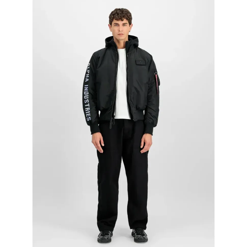 Alpha Industries MA-1 D-Tec SE Jacke Black/Reflective M