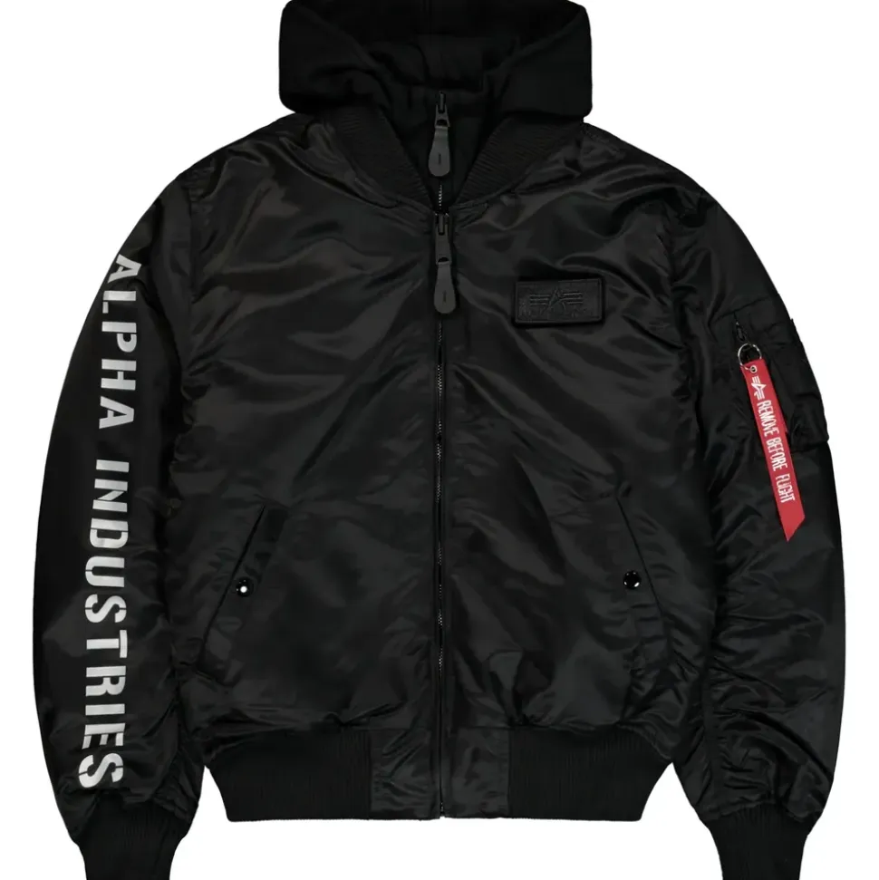 Alpha Industries MA-1 D-Tec SE Jacke Black/Reflective M