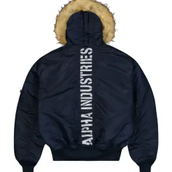 Alpha Industries 45P Hooded Custom blau 3XL