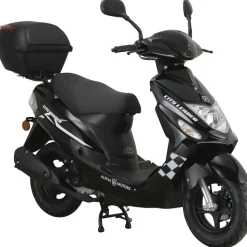 Alpha Motors CityLeader 50 ccm 2,72 PS 25 km/h Schwarz inkl. Topcase