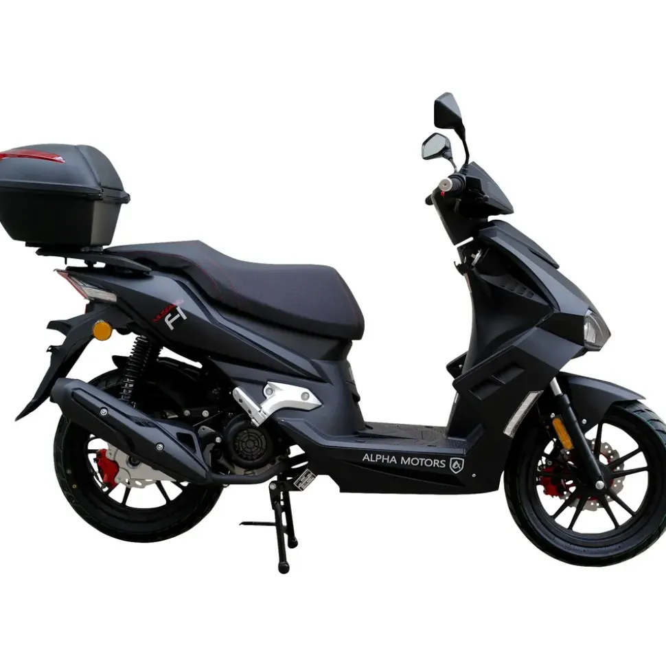 Alpha Motors Mustang FI 125 ccm 8,56 PS 85 km/h mattschwarz inkl. Topcase