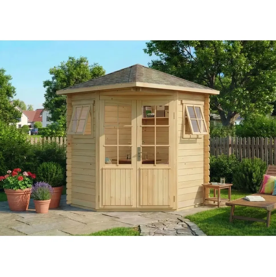 Alpholz Sunny-A 2 x 2 m natur