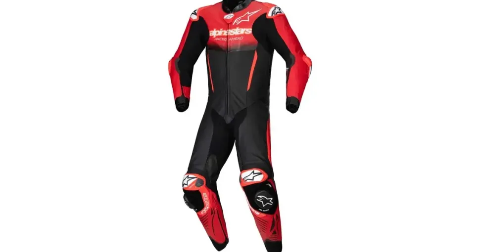 Alpinestars Gp-r7 Lederkombi - Schwarz/Rot / 46