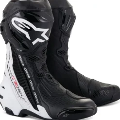 Alpinestars Supertech R Vented Schwarz/Weiß 45