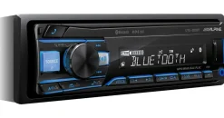 Alpine UTE-200BT Autoradio Bluetooth 1DIN, Schwarz (RGB Beleuchtung)