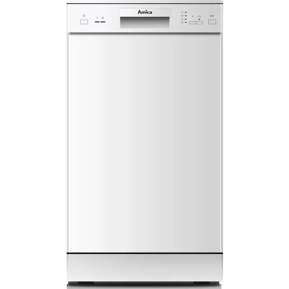 Amica GSP 14746-1 W Geschirrspüler (freistehend, 450 mm breit, Weiß)