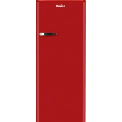 Amica KSR 364 150 R Retro-Kühlschrank (218 l, 1440 mm hoch, Rot)