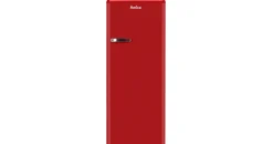 Amica KSR 364 150 R Retro-Kühlschrank (218 l, 1440 mm hoch, Rot)