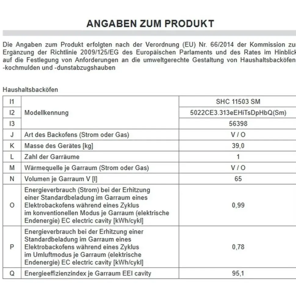 Amica SHC 11503 SM