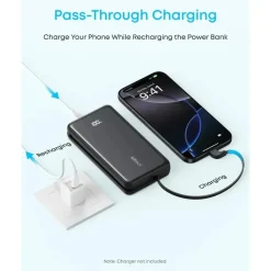 Anker A110E, 20000 mAh, 22,5 W, Schwarz
