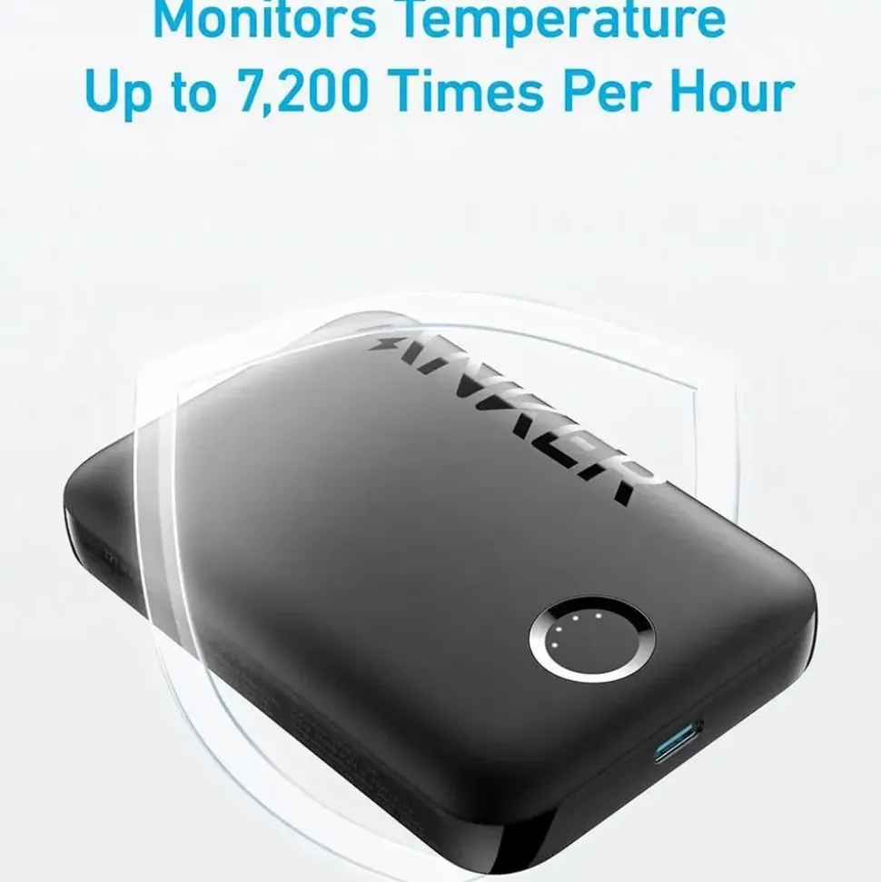 Anker 321 MagGo 5000, mAh, Kabelloses Aufladen, Schwarz