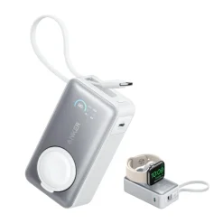Anker MagGo Powerbank 10.000mAh für Apple Watch Aurora White