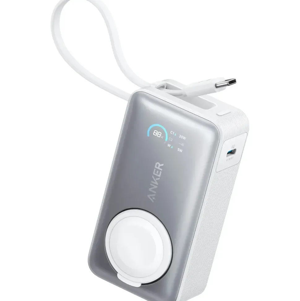 Anker MagGo Powerbank 10.000mAh für Apple Watch Aurora White