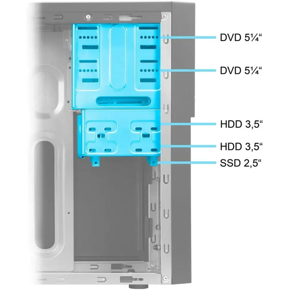 Ankermann CAD Workstation CG01 V2 Intel Core i5 14400F 4,0 GHz 32 GB RAM 1 TB SSD NVIDIA Quadro Win 11 Pro