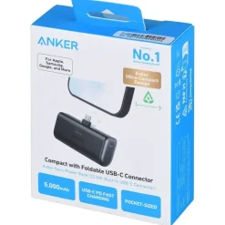 Anker Nano Powerbank 5,000mAh, 22.5W, Schwarz