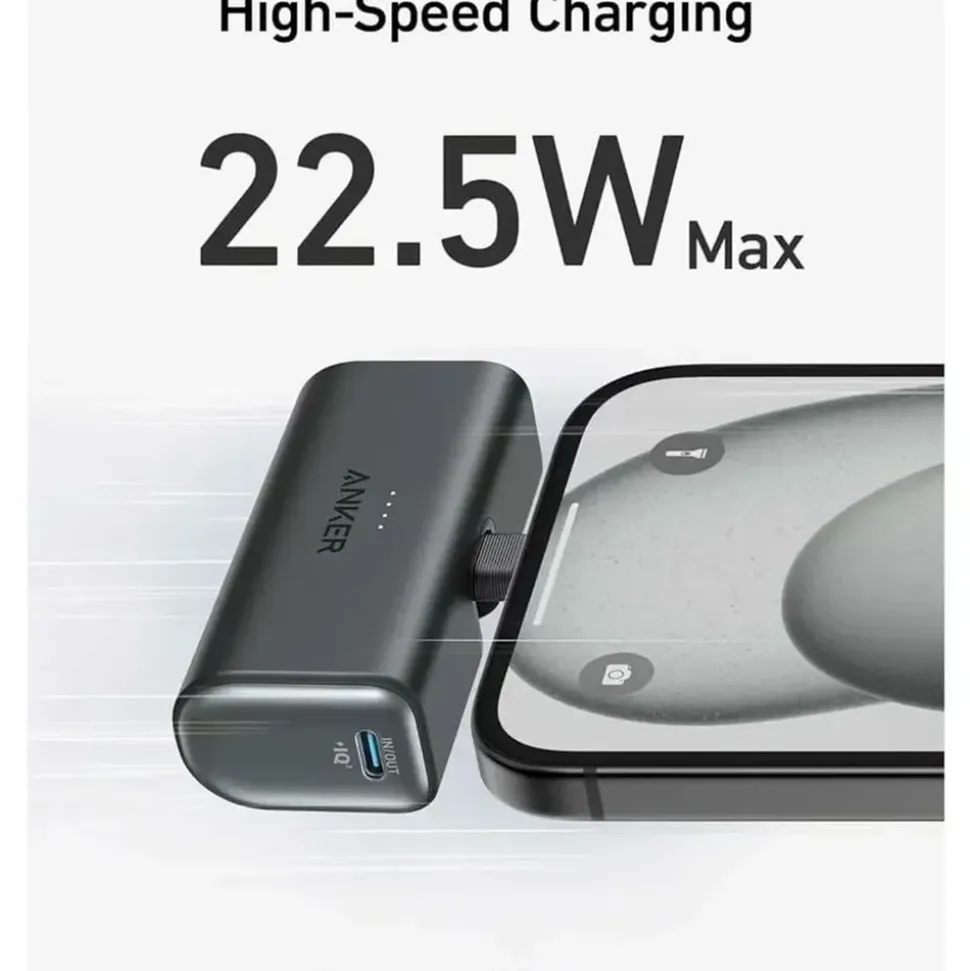 Anker Nano Powerbank 5,000mAh, 22.5W, Schwarz