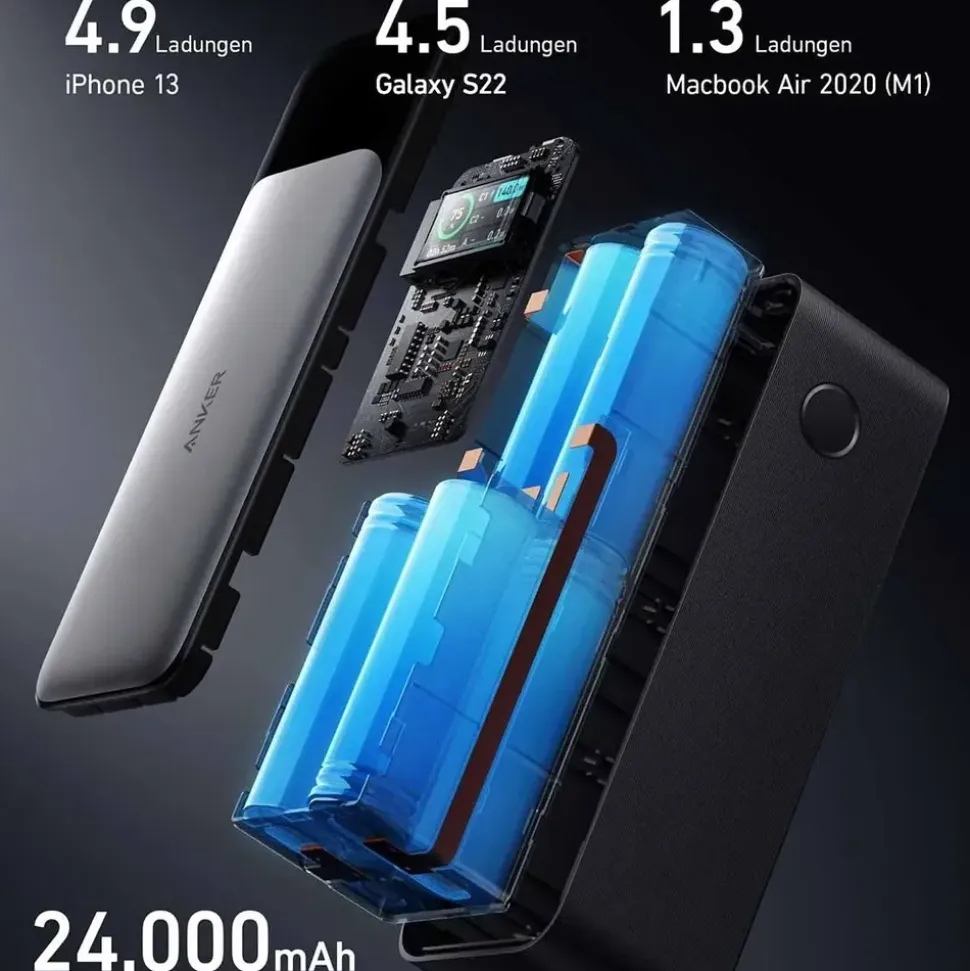Anker 737 Power Bank 24000 mAh schwarz