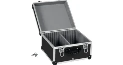 anndora CD Koffer für 40 Standard CD Cases - 29,5 x 29 x 18,5 cm - Schwarz