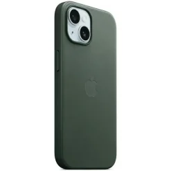 Apple iPhone 15 Plus Feingewebe Case mit MagSafe immergrün
