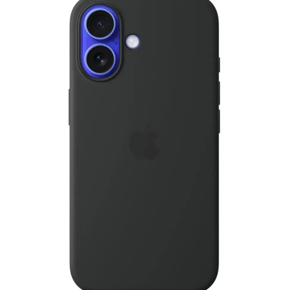 Apple iPhone 16 Silikon Case mit MagSafe schwarz